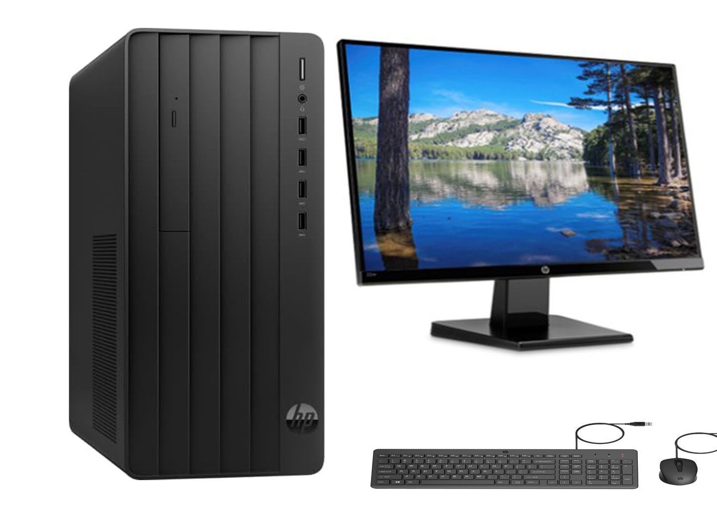 Bureau HP 290-G9 I3/8GO/512 SSD/Écran 22" 12E