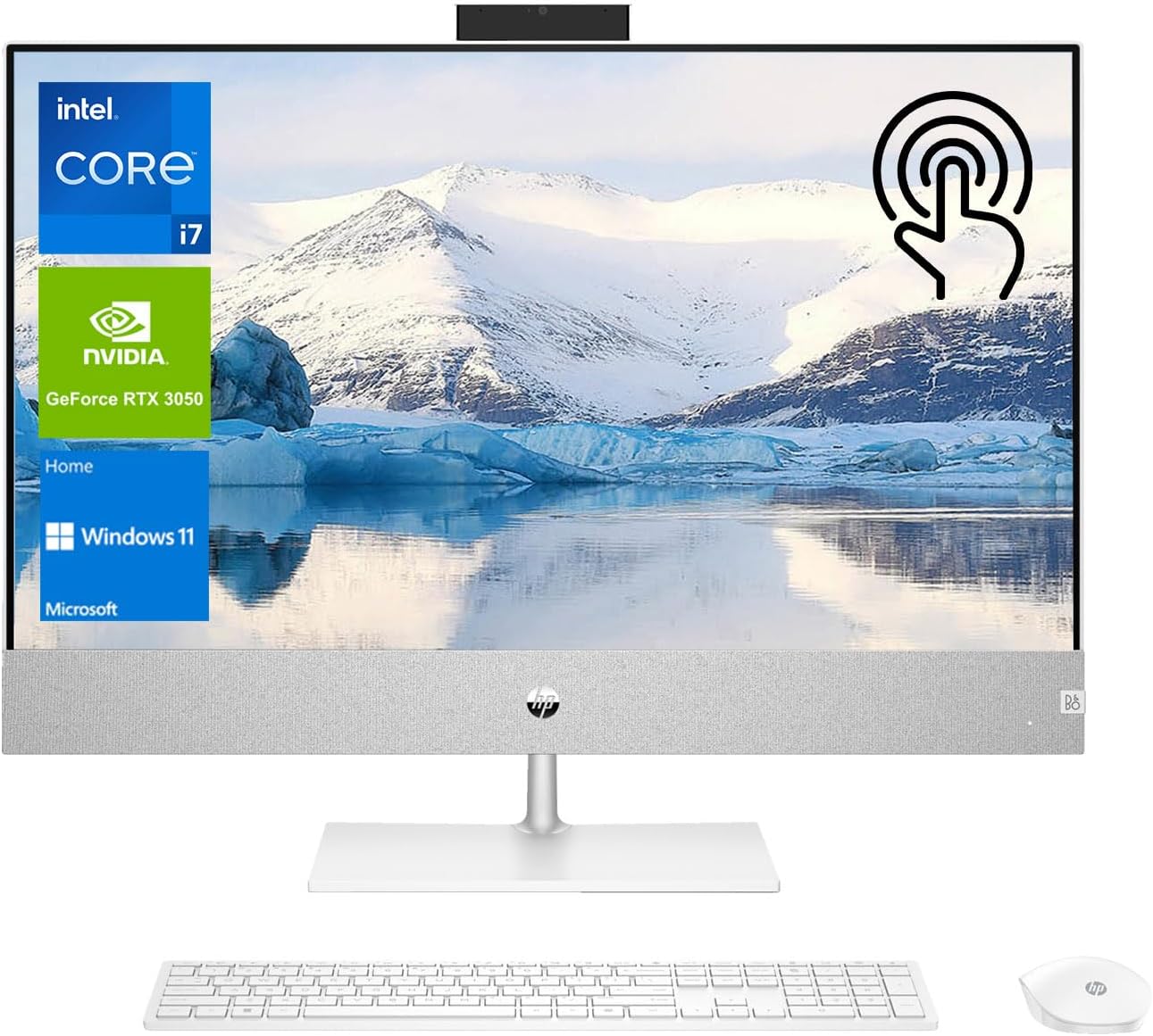 HP All-In-One 27 CR0020 I7/16GO/1TO SSD/Tactile/27" 13E Blanc
