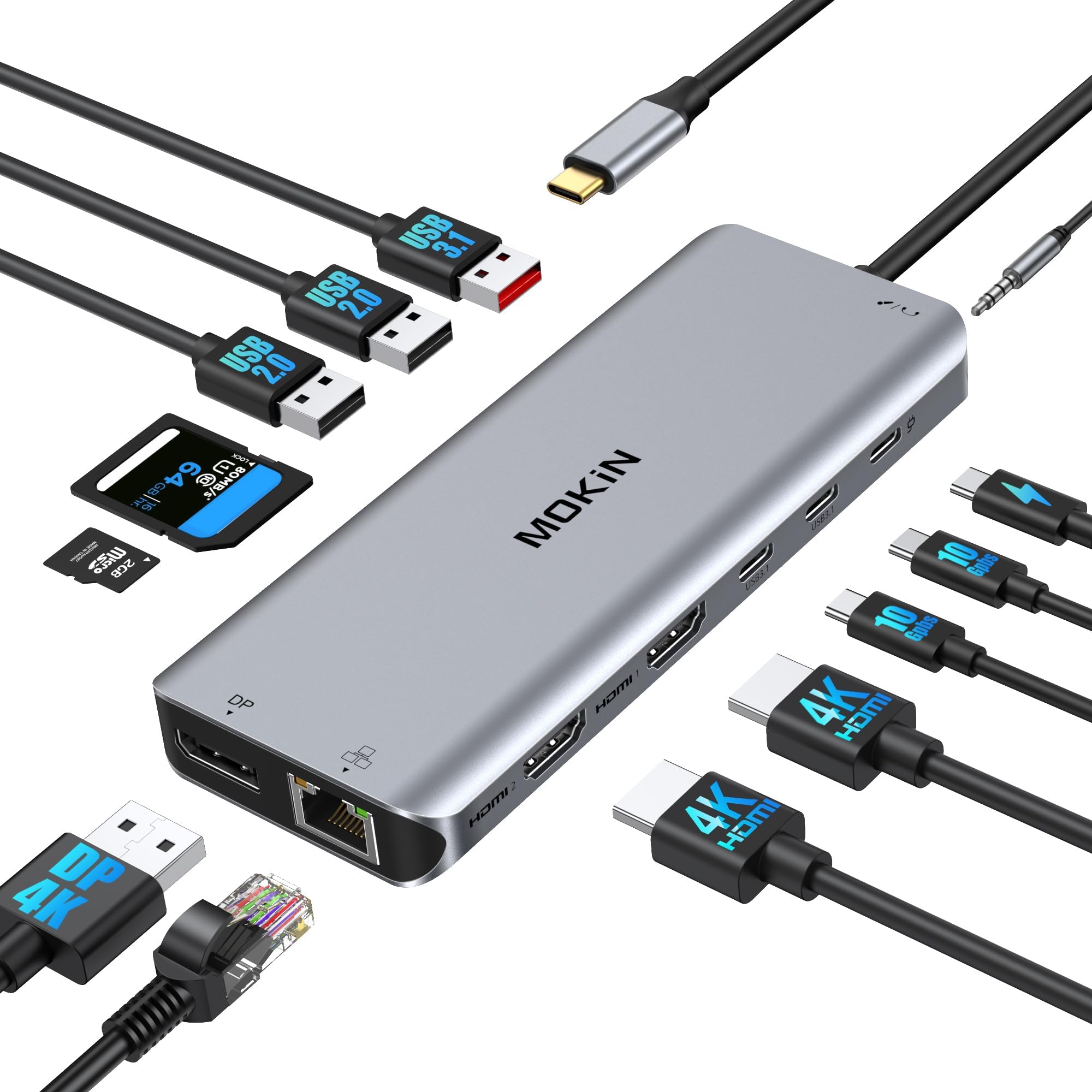 Adaptateur USB-C HDTV 13-En-1