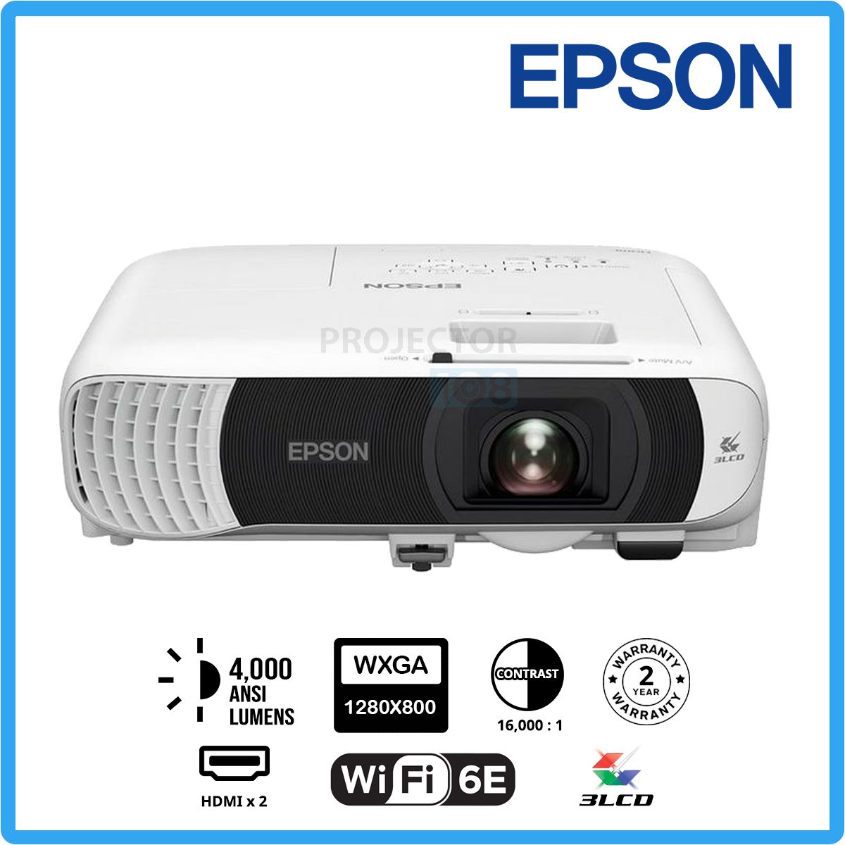 Vidéoprojecteur Epson Eb-W55 — 4000 Lumens, Wifi