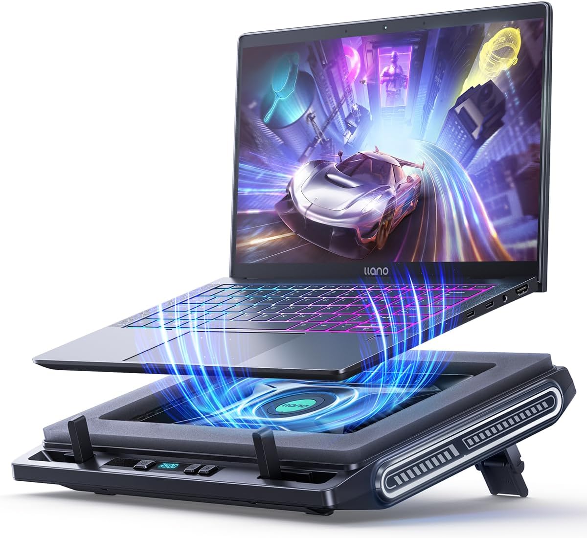 Support PC Portable Avec Refroidisseur