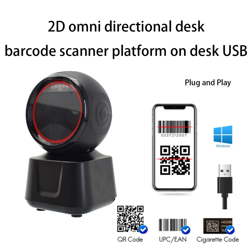 Lecteur De Code-Barres Ocom Fixe 1D/2D