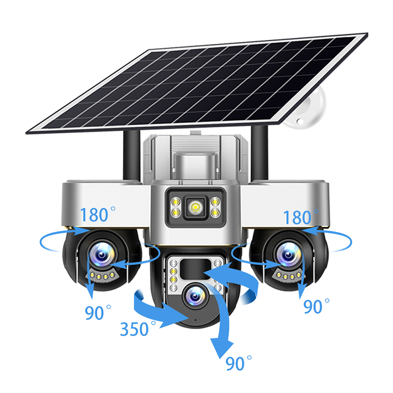 vts30 camera solaire 4g triple objectif 6mp jpg