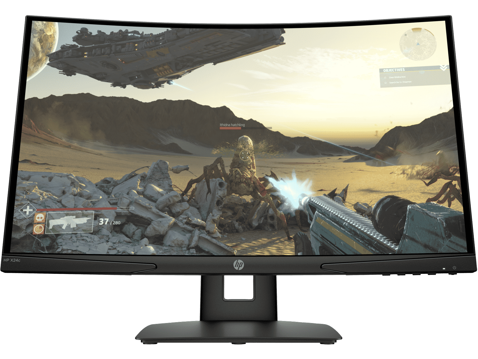 Écran HP 24" Incurvé Gaming Display X24C